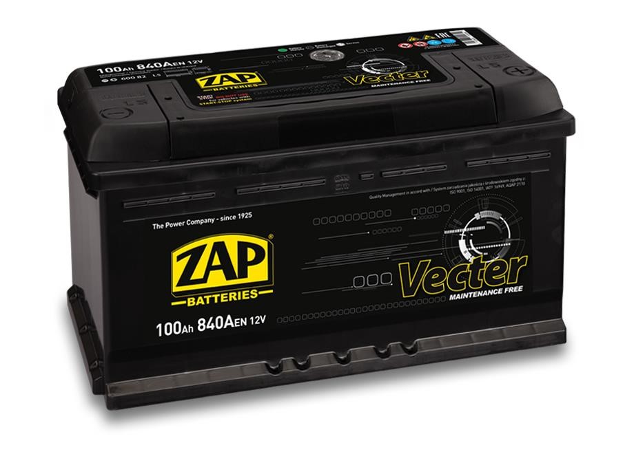 ZAP 600 82 Battery ZAP Vecter 12V 100Ah 840(EN) R+ 60082