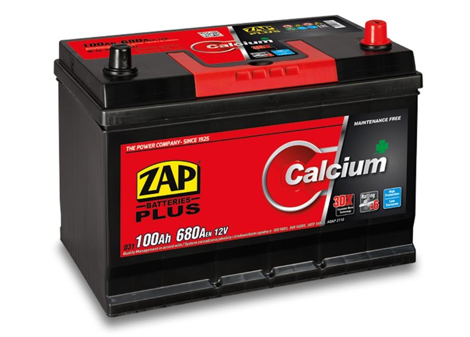 ZAP 600 32 Battery ZAP Calcium Plus 12V 100Ah 680(EN) R+ 60032