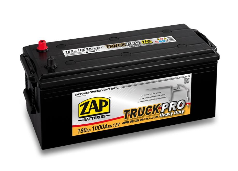 ZAP 680 13 Battery ZAP Truck Pro 12V 180Ah 1000(EN) Lateral, L+ 68013
