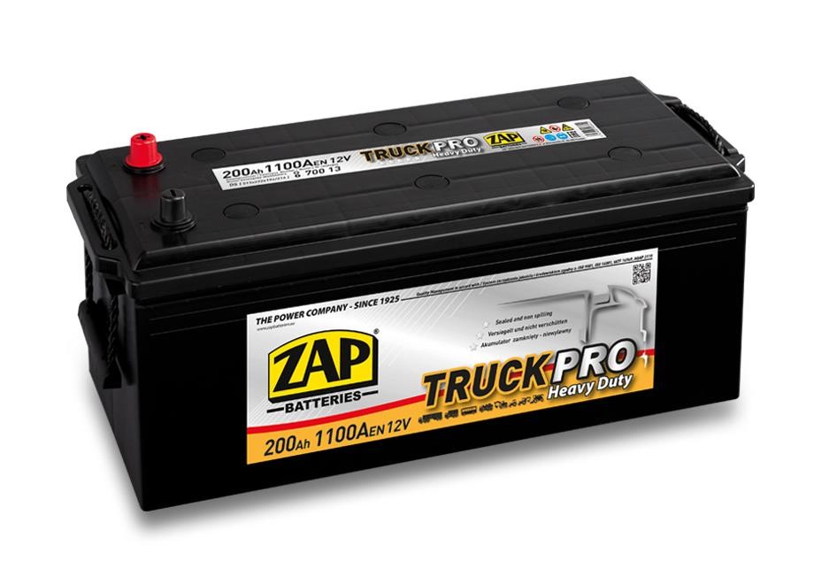 ZAP 700 13 Battery ZAP Truck Pro 12V 200Ah 1100(EN) Lateral, L+ 70013