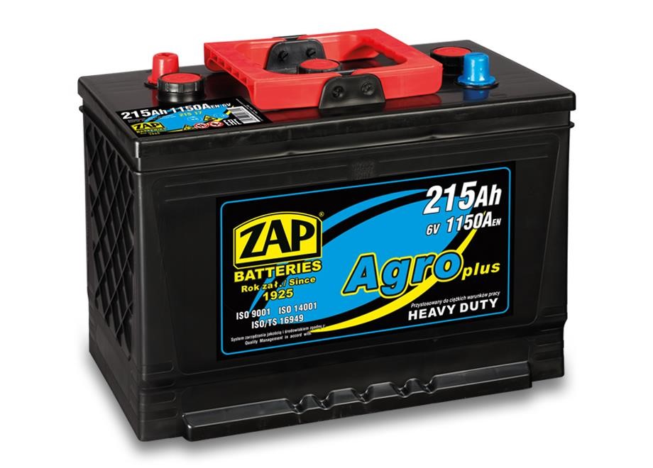ZAP 215 17 Battery ZAP AGRO 6V 215Ah 1150(EN) Diagonal 21517