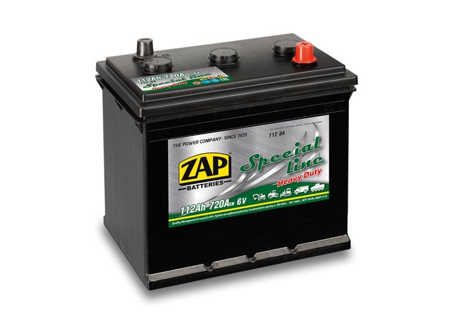 ZAP 112 84 Battery ZAP Special 6V 112Ah 720(EN) Diagonal 11284