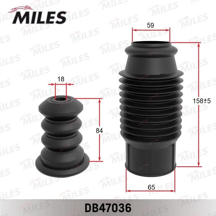 Miles DB47036 Bellow and bump for 1 shock absorber DB47036