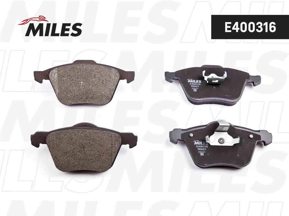 Miles E400316 Brake Pad Set, disc brake E400316