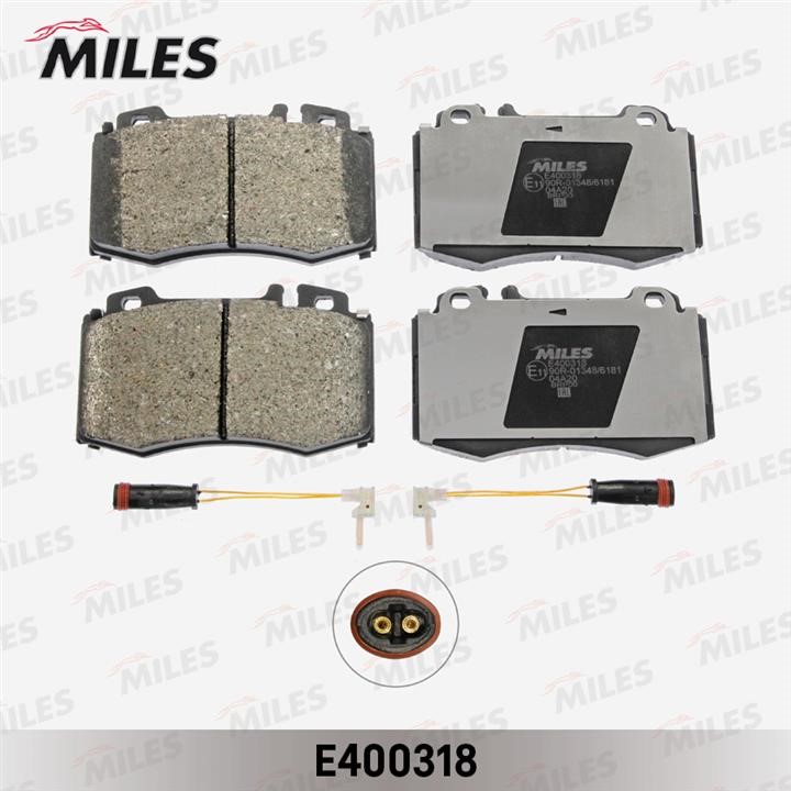 Miles E400318 Brake Pad Set, disc brake E400318