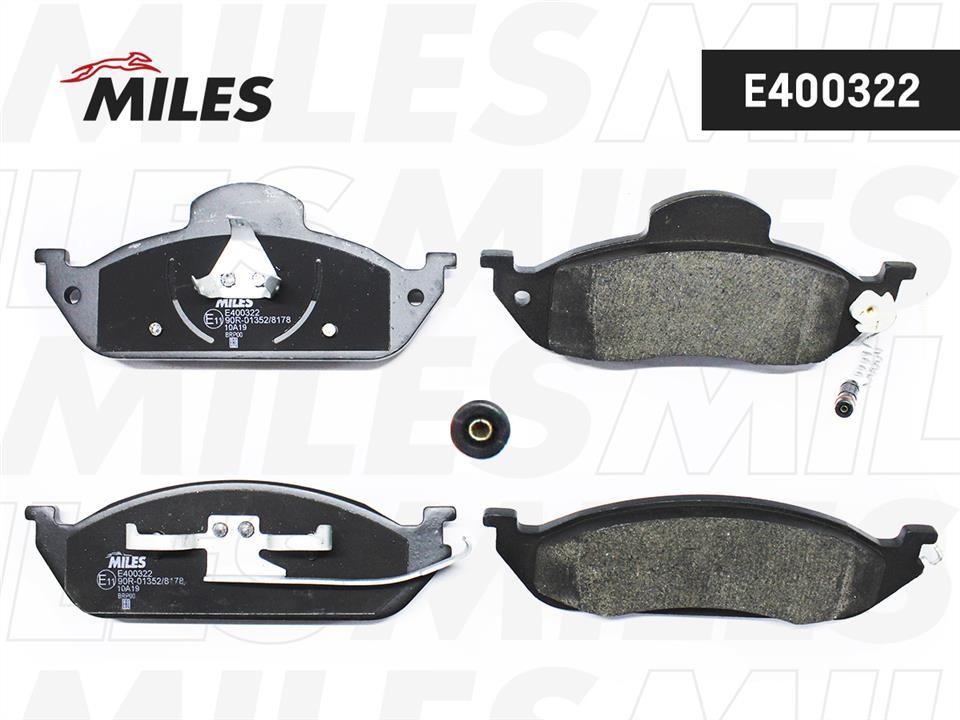 Miles E400322 Brake Pad Set, disc brake E400322