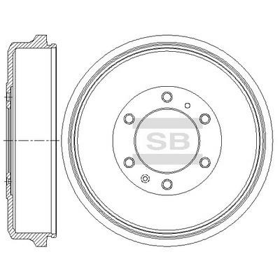 Brake rotor Isuzu D-Max: SD4512 Sangsin Rear brake disc
