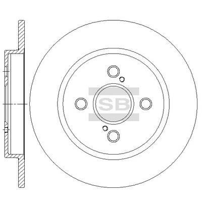 SD4695 Sangsin Unventilated brake disc