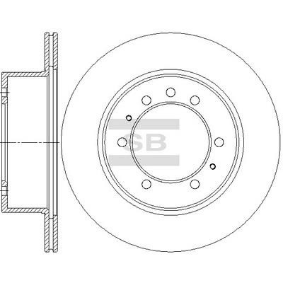 Sangsin SD4264 Rear vented brake disc SD4264 SD4264 Sangsin Rear vented brake disc