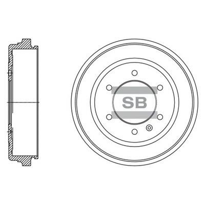 Sangsin SD4508 Rear brake drum SD4508