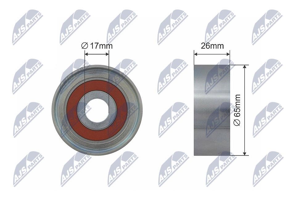 NTY RNK-ME-015 Tensioner Pulley, V-belt RNKME015