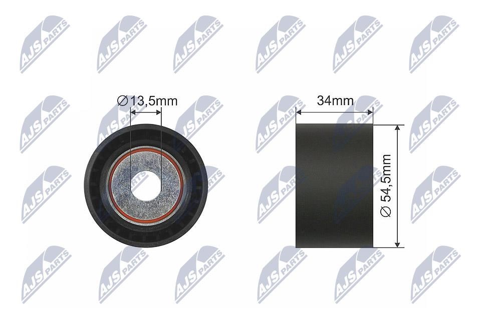 NTY RNK-ME-026 Deflection/Guide Pulley, V-belt RNKME026