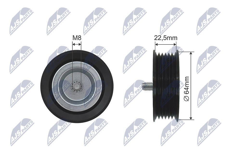 NTY RNK-ME-029 Deflection/Guide Pulley, V-belt RNKME029 RNKME029 NTY Deflection/Guide Pulley, V-belt