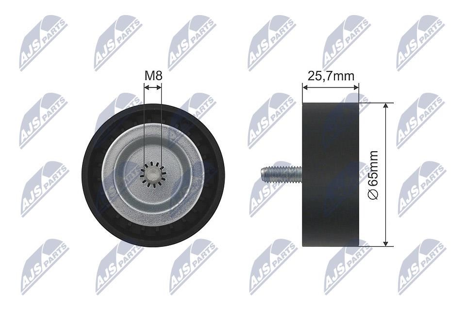 NTY RNK-CH-032 Deflection/Guide Pulley, V-belt RNKCH032 RNKCH032 NTY Deflection/Guide Pulley, V-belt