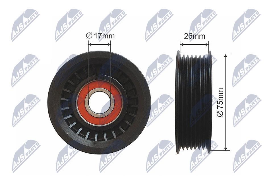 NTY RNK-CH-033 Tensioner Pulley, V-belt RNKCH033