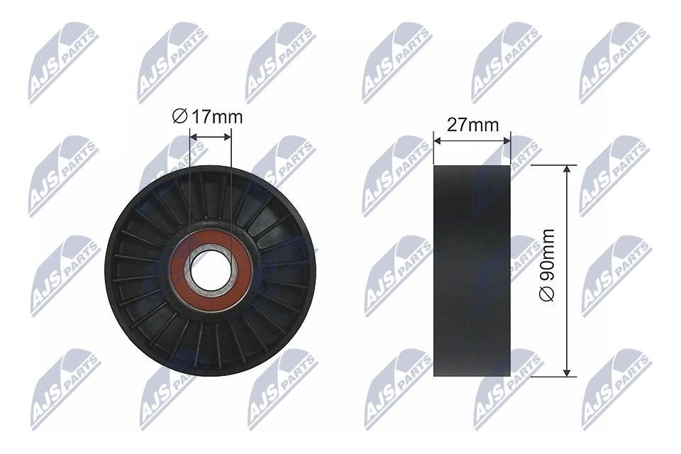 NTY RNK-CH-034 Tensioner Pulley, V-belt RNKCH034