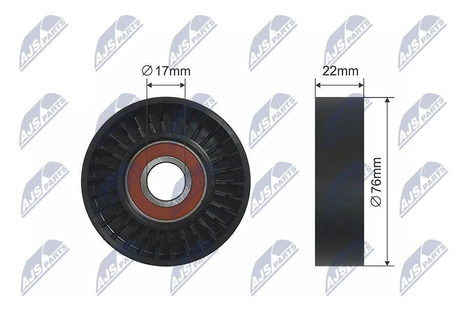 RNKME036 NTY Tensioner Pulley, V-belt
