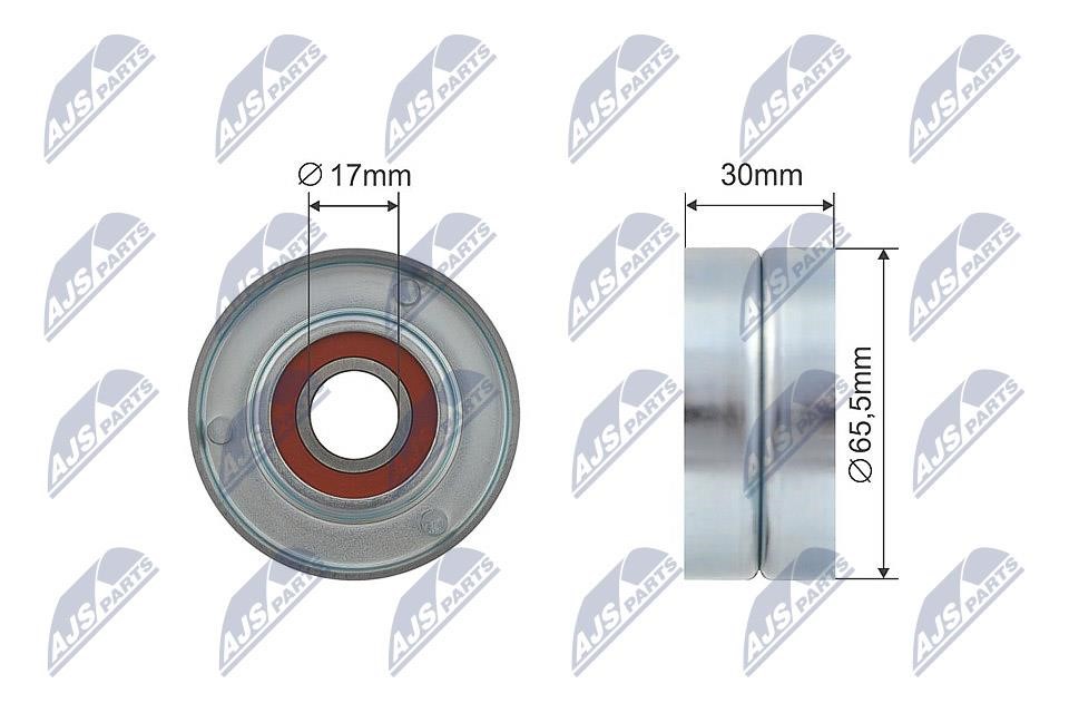 Guide pulley Mercedes Sprinter: RNKME037 NTY Tensioner Pulley, V-belt