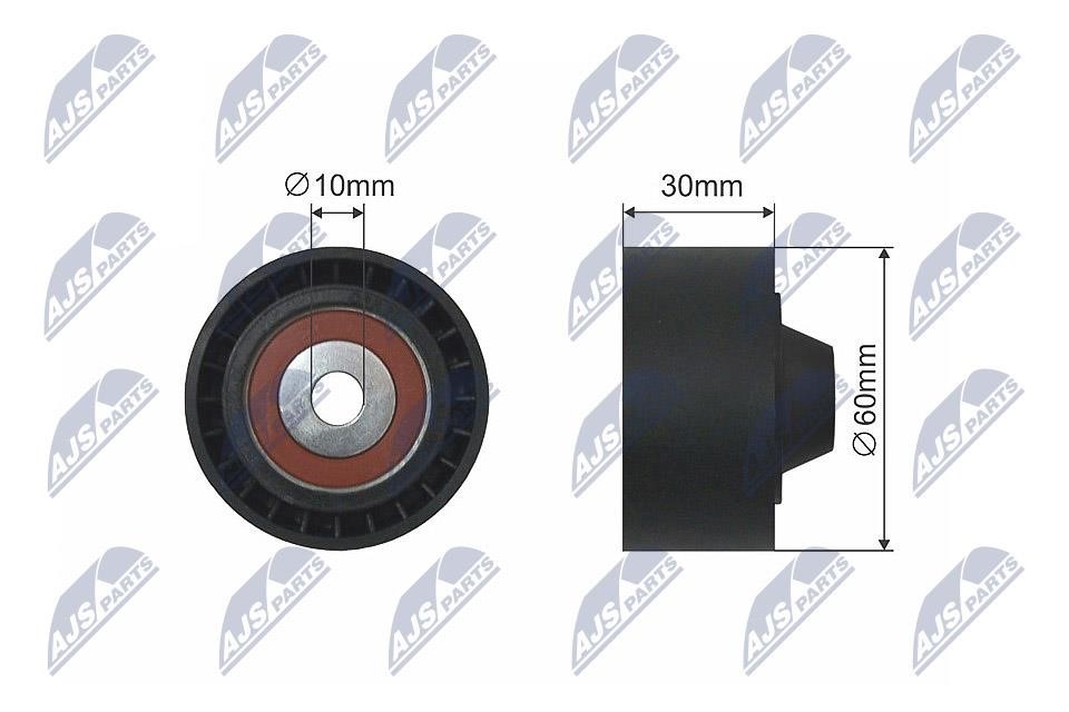 Guide pulley Citroen: RNKCT042 NTY Tensioner Pulley, V-belt