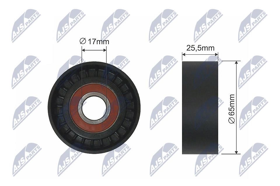NTY RNK-CT-044 Tensioner Pulley, V-belt RNKCT044 RNKCT044 NTY Tensioner Pulley, V-belt