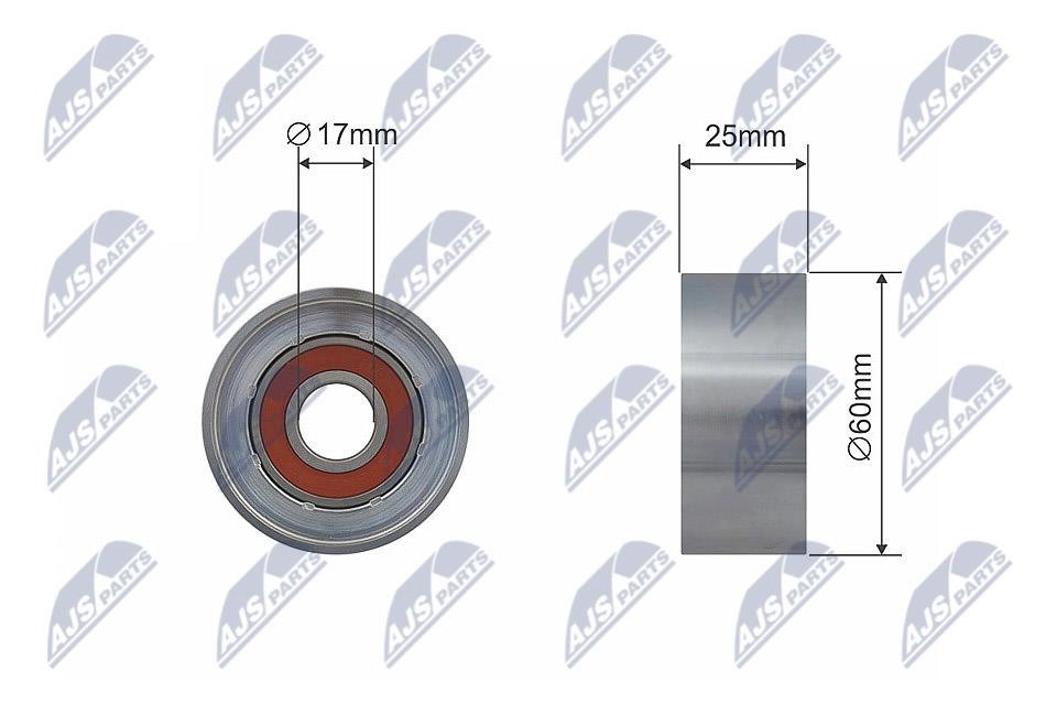 NTY RNK-CT-045 Tensioner Pulley, V-belt RNKCT045 RNKCT045 NTY Tensioner Pulley, V-belt