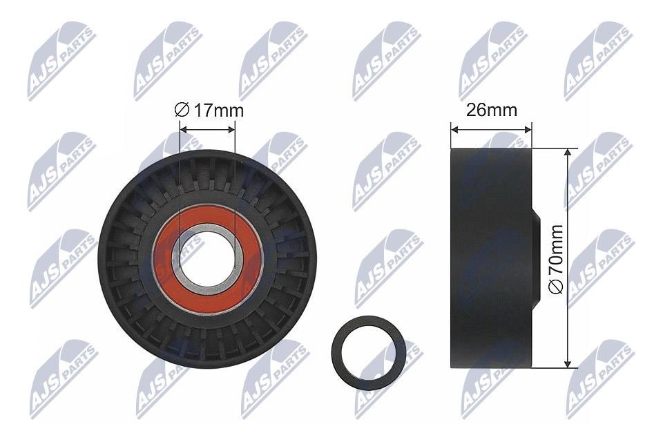 RNKDW014 NTY Tensioner Pulley, V-belt