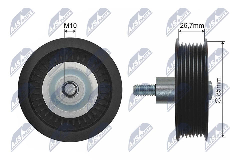 NTY RNK-FR-045 Deflection/Guide Pulley, V-belt RNKFR045 RNKFR045 NTY Deflection/Guide Pulley, V-belt