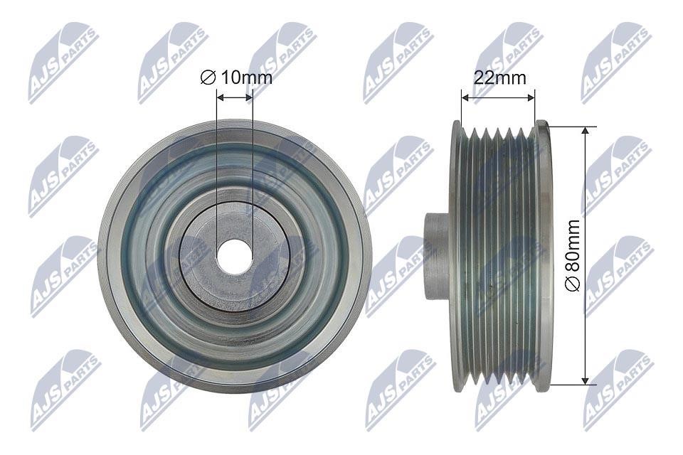 NTY RNK-TY-033 Deflection/guide pulley, v-ribbed belt RNKTY033