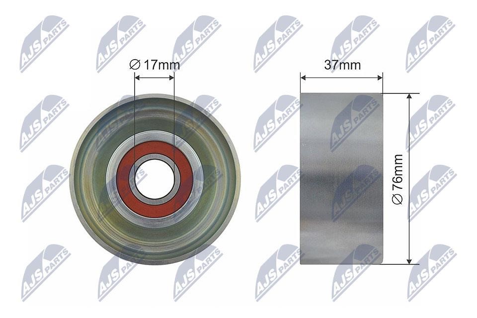 NTY RNK-HD-023 Deflection/Guide Pulley, V-belt RNKHD023 RNKHD023 NTY Deflection/Guide Pulley, V-belt