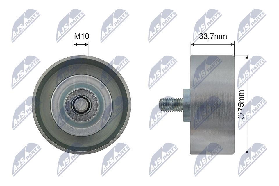 Idler tensioner pulley Infiniti: RRKNS008 NTY Tensioner Pulley, V-belt