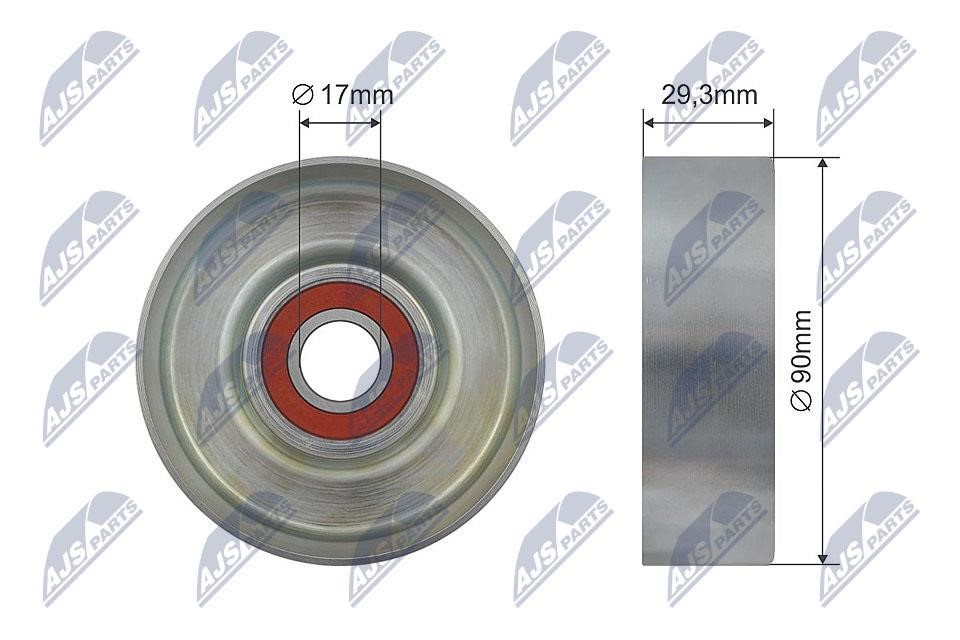 NTY RNK-HY-519 Deflection/Guide Pulley, V-belt RNKHY519 RNKHY519 NTY Deflection/Guide Pulley, V-belt