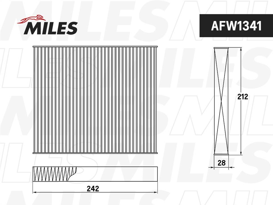 Miles AFW1341 Filter, interior air AFW1341