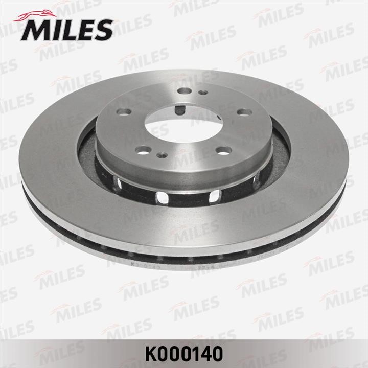 Miles K000140 Front brake disc ventilated K000140