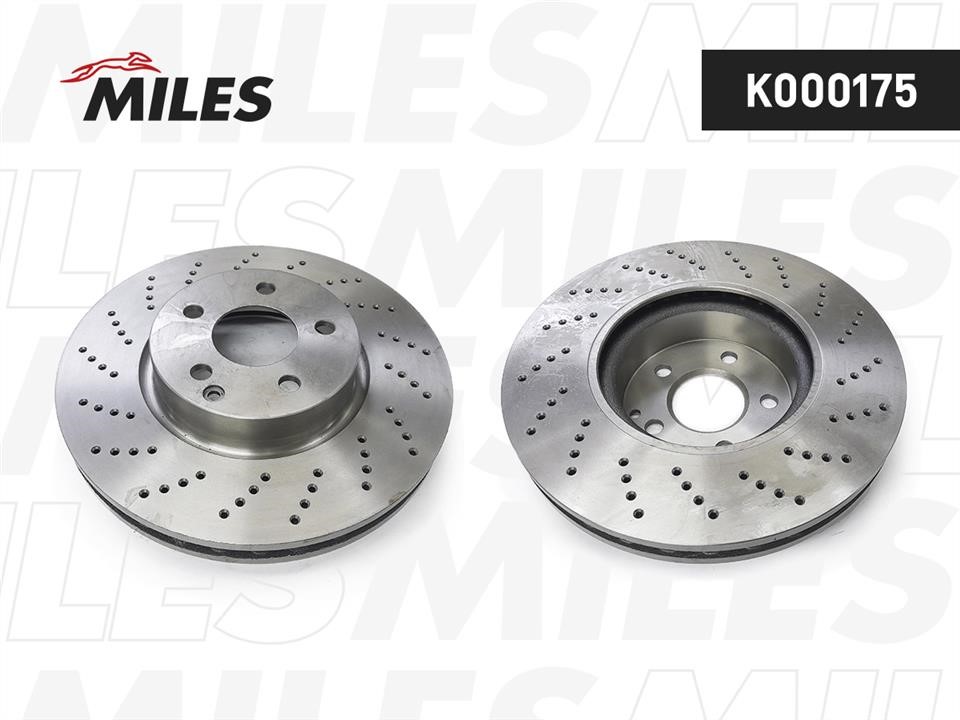 Miles K000175 Front brake disc ventilated K000175