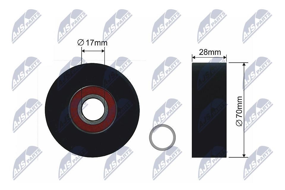RNKBM030 NTY Tensioner Pulley, V-belt