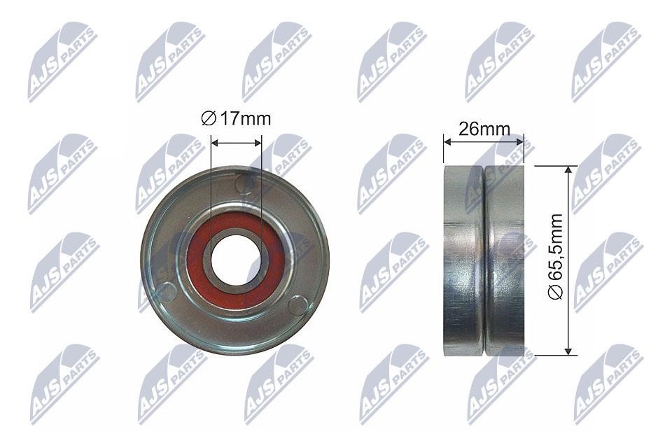 NTY RNK-AU-049 Deflection/Guide Pulley, V-belt RNKAU049 RNKAU049 NTY Deflection/Guide Pulley, V-belt