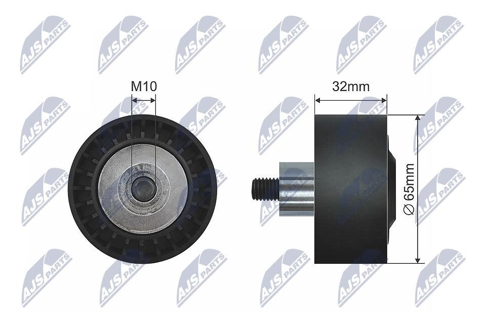 NTY RNK-BM-021 Deflection/Guide Pulley, V-belt RNKBM021 RNKBM021 NTY Deflection/Guide Pulley, V-belt