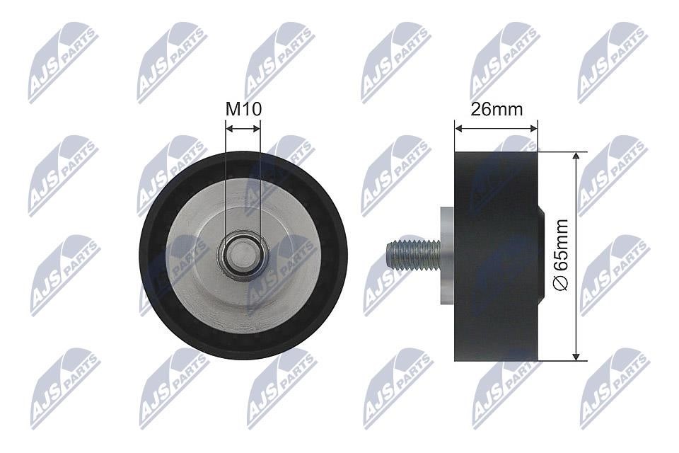 NTY RNK-BM-032 Deflection/Guide Pulley, V-belt RNKBM032