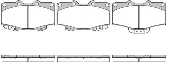 New Blox NB21679T15 Brake Pad Set, disc brake NB21679T15