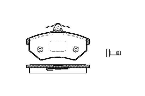 New Blox NB20168T16 Brake Pad Set, disc brake NB20168T16