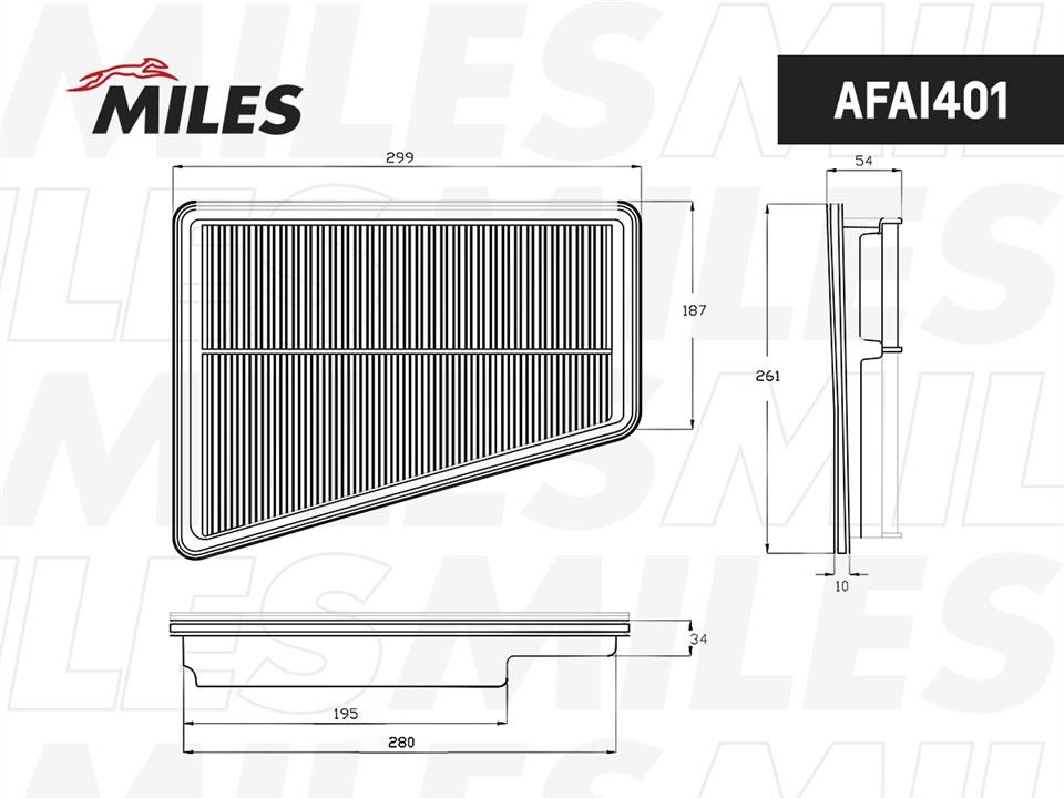 Miles AFAI401 Air filter AFAI401
