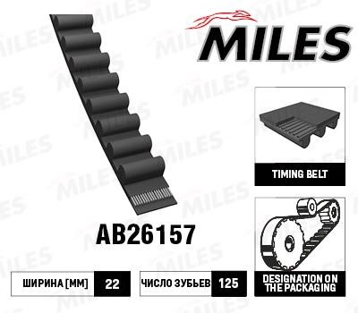 Miles AB26157 Timing belt AB26157