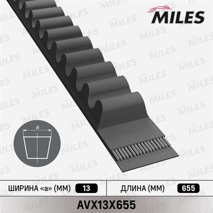 Miles AVX13X655 V-belt AVX13X655