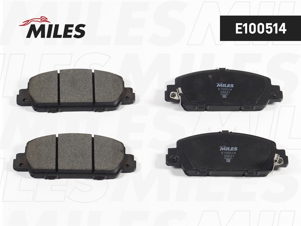 Miles E100514 Brake Pad Set, disc brake E100514