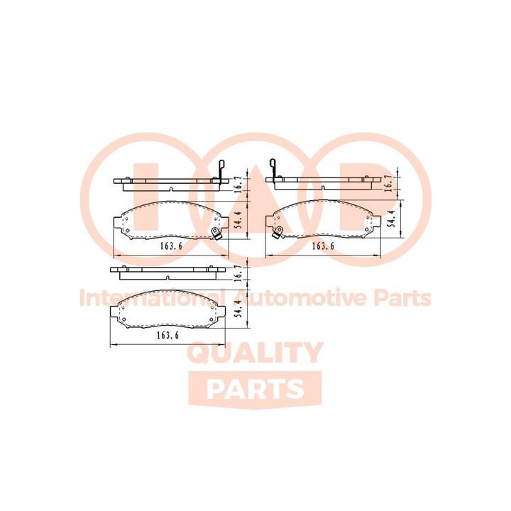 IAP 704-13047 Brake Pad Set, disc brake 70413047