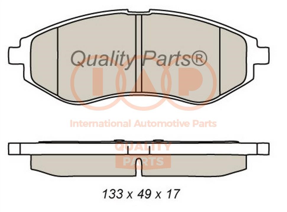 IAP 704-20080G Brake Pad Set, disc brake 70420080G