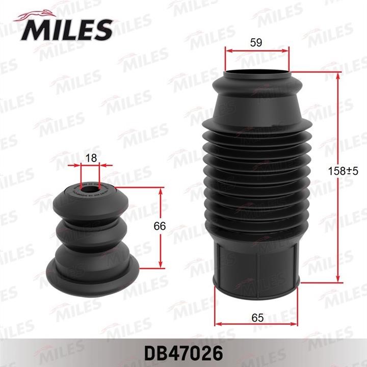 Miles DB47026 Bellow and bump for 1 shock absorber DB47026