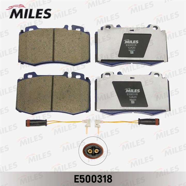 Miles E500318 Brake Pad Set, disc brake E500318