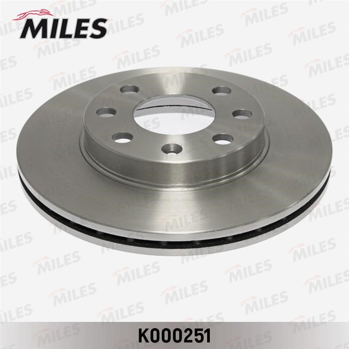 Miles K000251 Front brake disc ventilated K000251