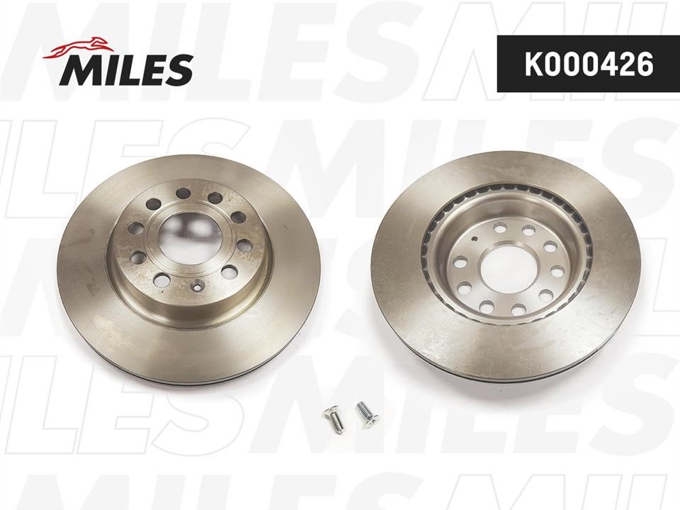 Miles K000426 Front brake disc ventilated K000426
